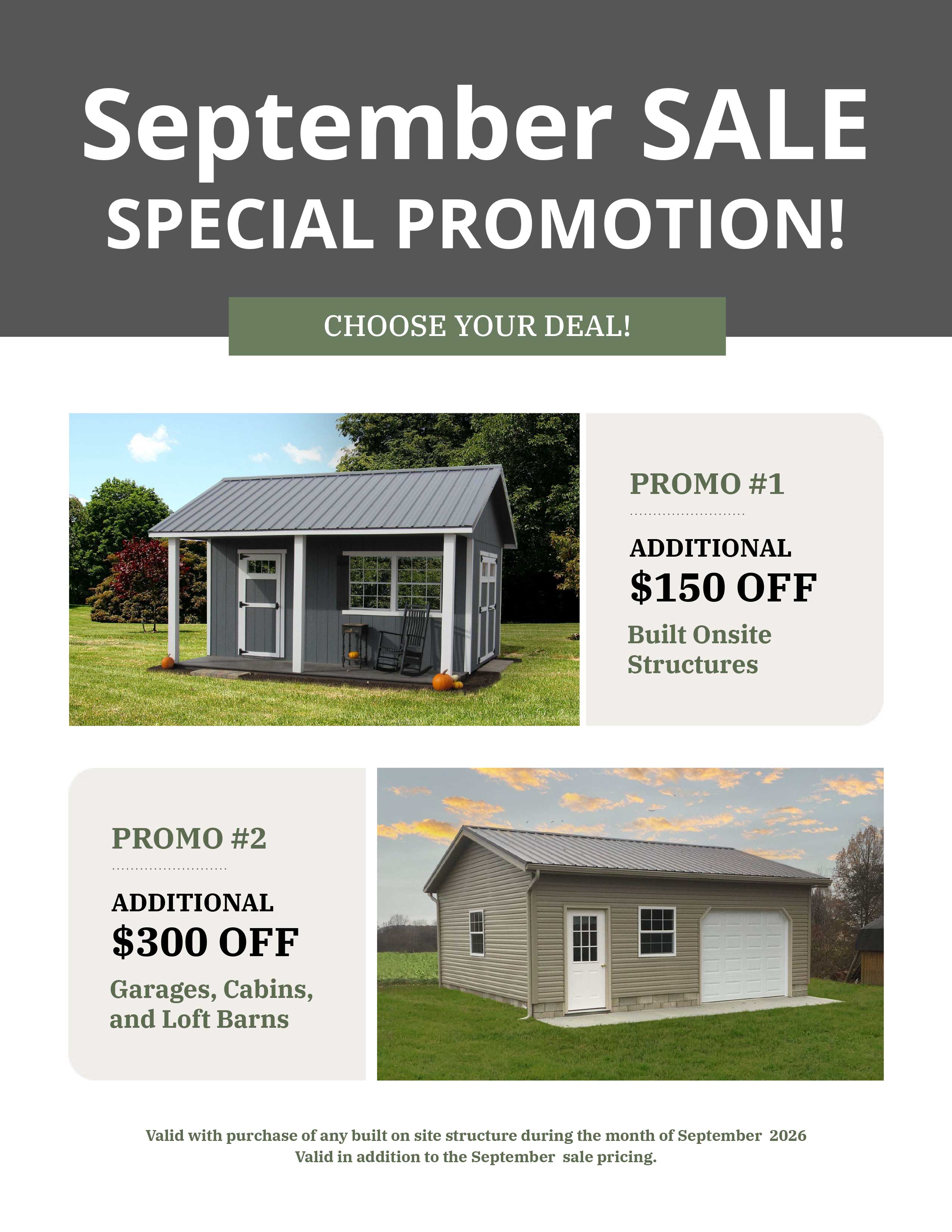 Sale info